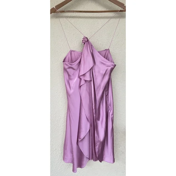 Acne Studios Women’s Size EU 40 US 8 Dumika Draped Satin Mini Dress Gala Party - Picture 5 of 11